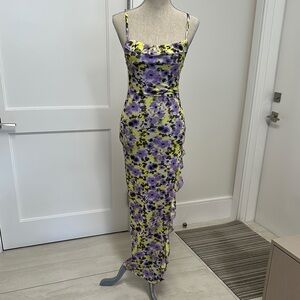 Floral Spaghetti Strap Maxi Dress